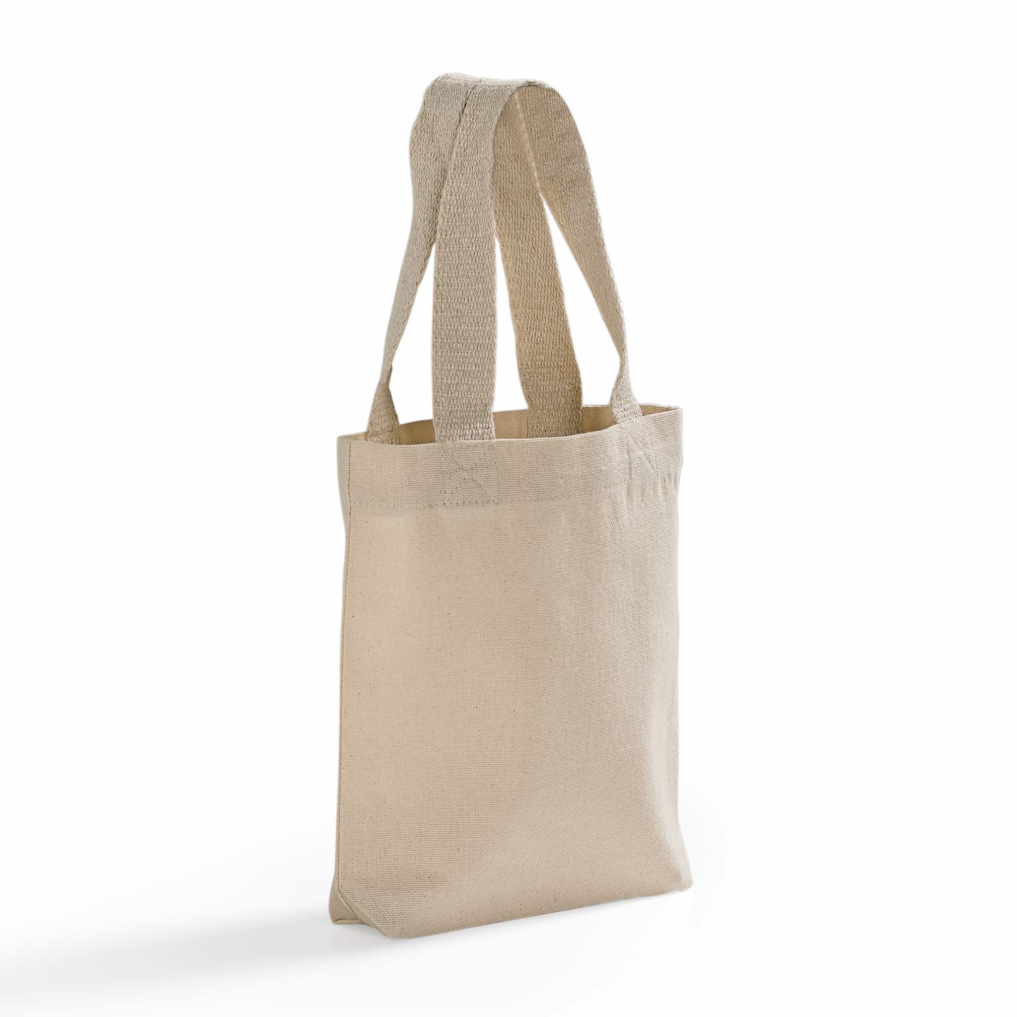 TBF Mini 8" Canvas Tote - TC208: Natural