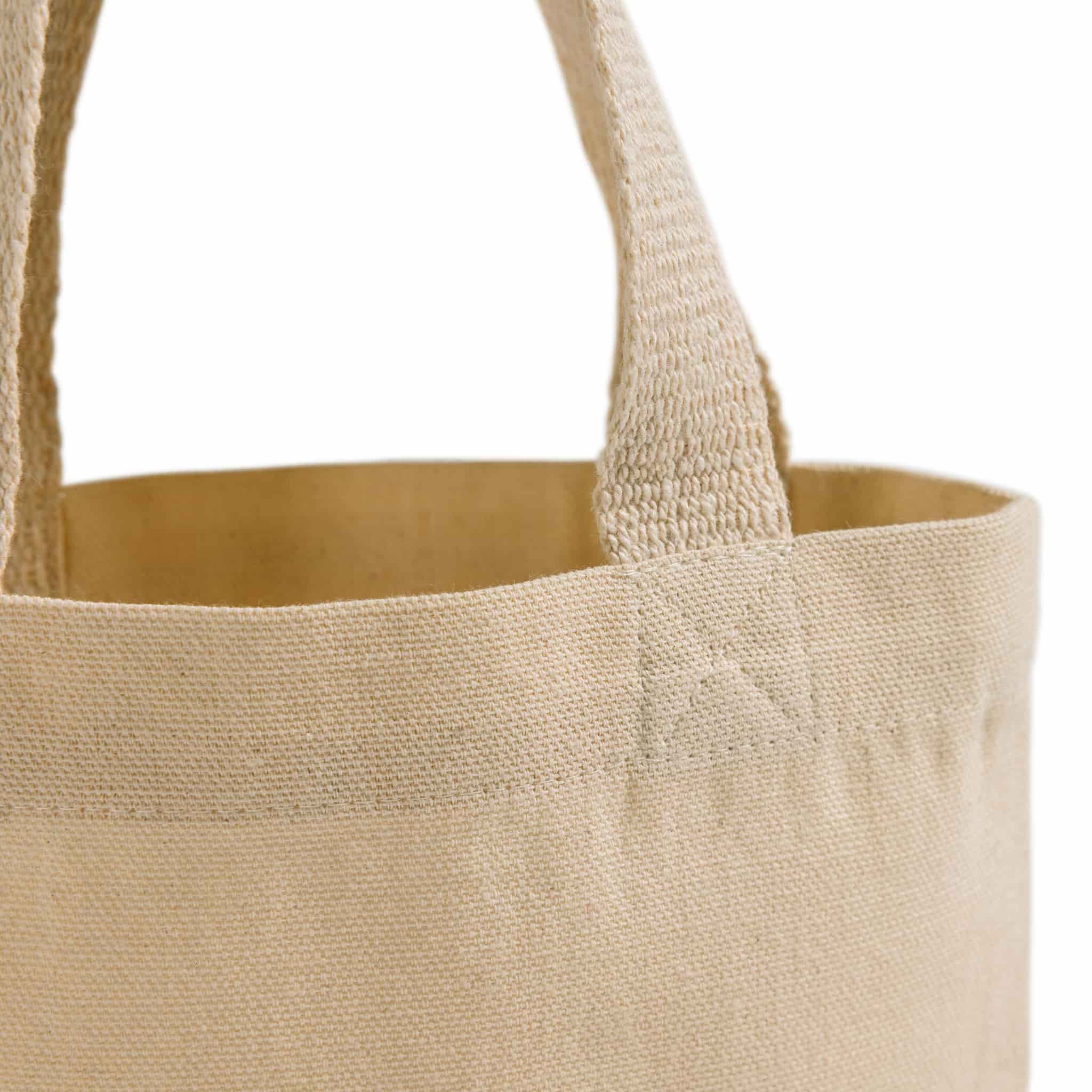 TBF Mini 8" Canvas Tote - TC208: Natural