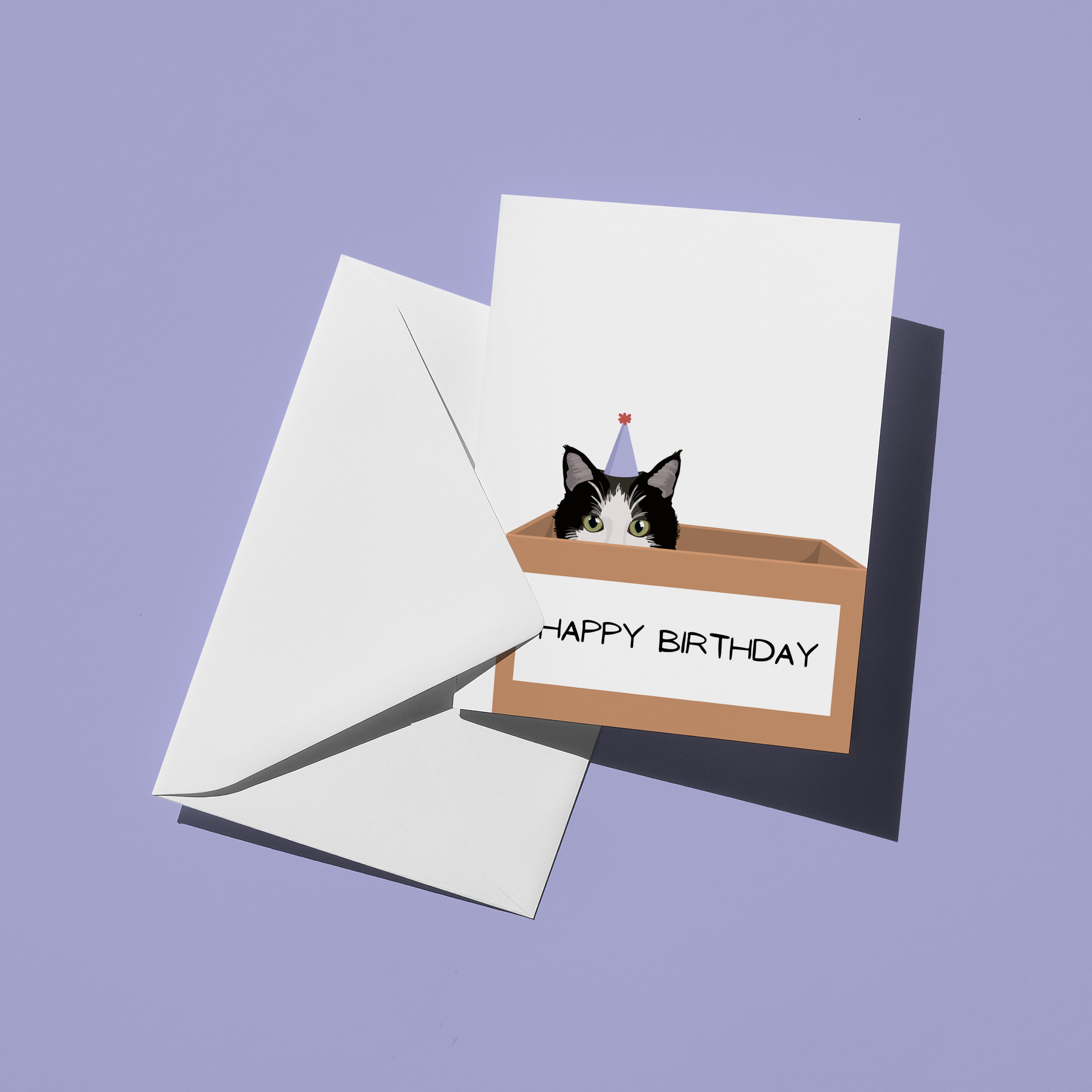 Birthday Cat Greeting Card