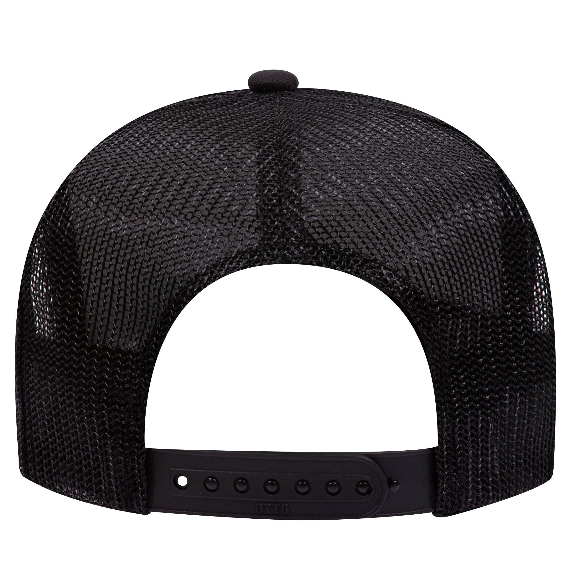 Otto 5-Panel High Crown Foam Trucker Hats, Mesh Back Cap - 39-165: Red/Wht/Ryl