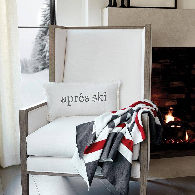 Face To Face Lumbar Pillow - Gone Skiing/Apres Ski