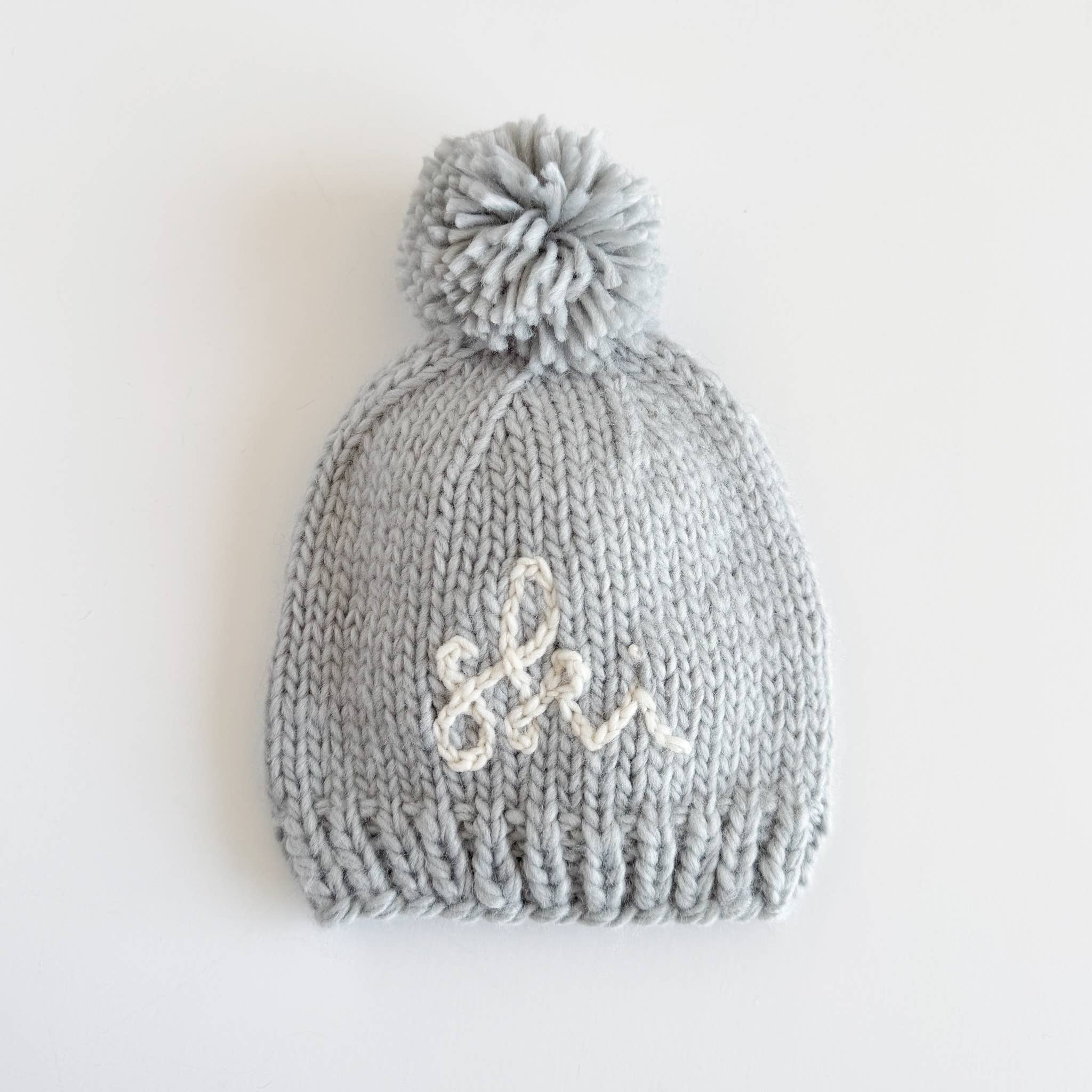 Ski Hat Knit Pom Beanie Grey Baby Kids Winter Snow: M; 2-5Y