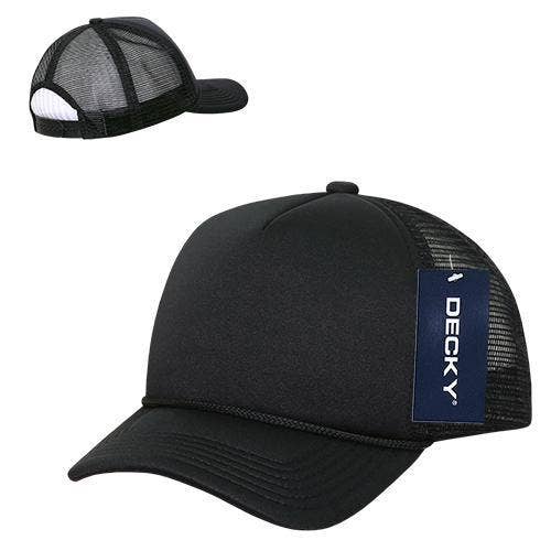 Decky 7010 - Kids, Youth Trucker Foam Hats, Mesh Back - 7010: Sky/White