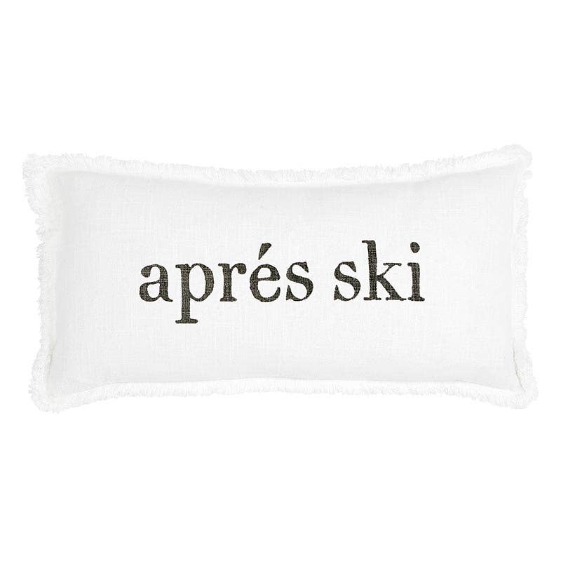Face To Face Lumbar Pillow - Gone Skiing/Apres Ski