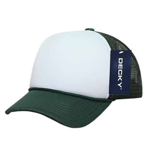 Decky 7010 - Kids, Youth Trucker Foam Hats, Mesh Back - 7010: Purple/White