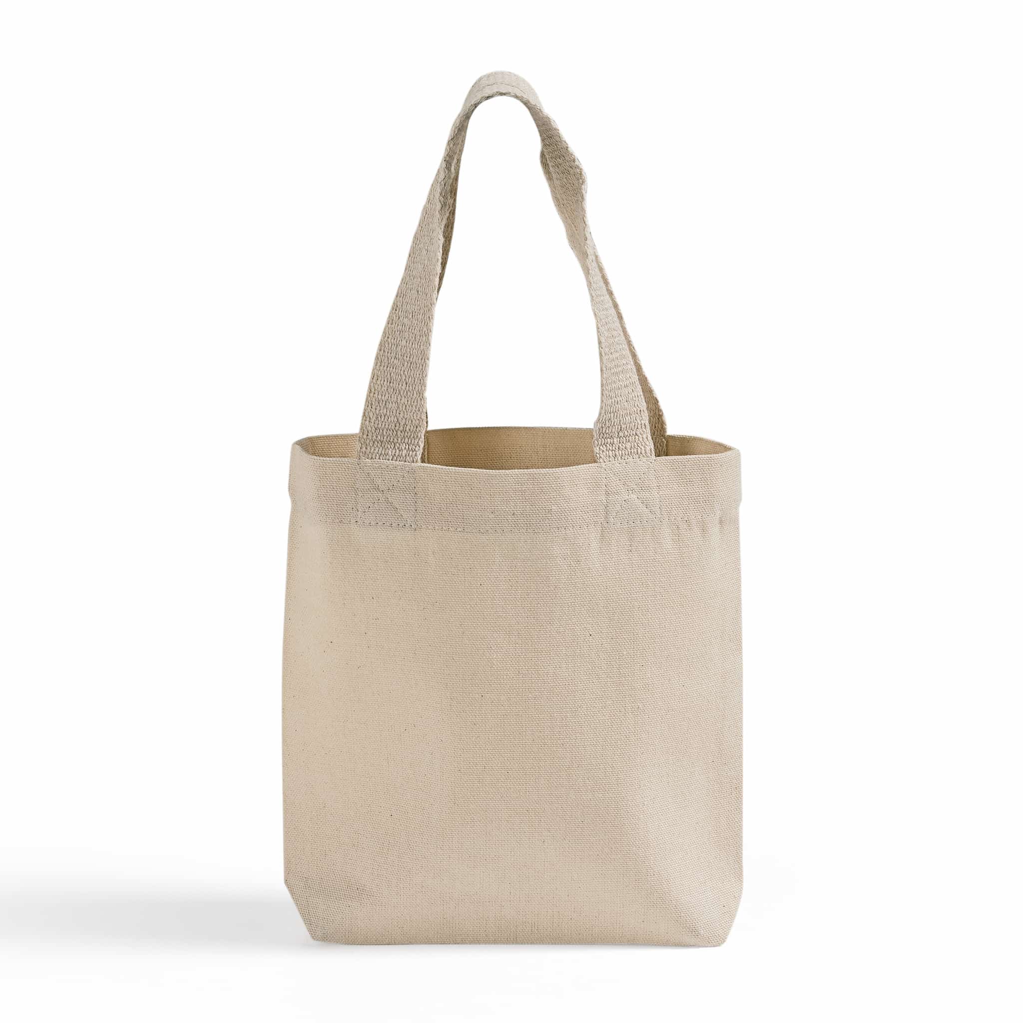 TBF Mini 8" Canvas Tote - TC208: Natural