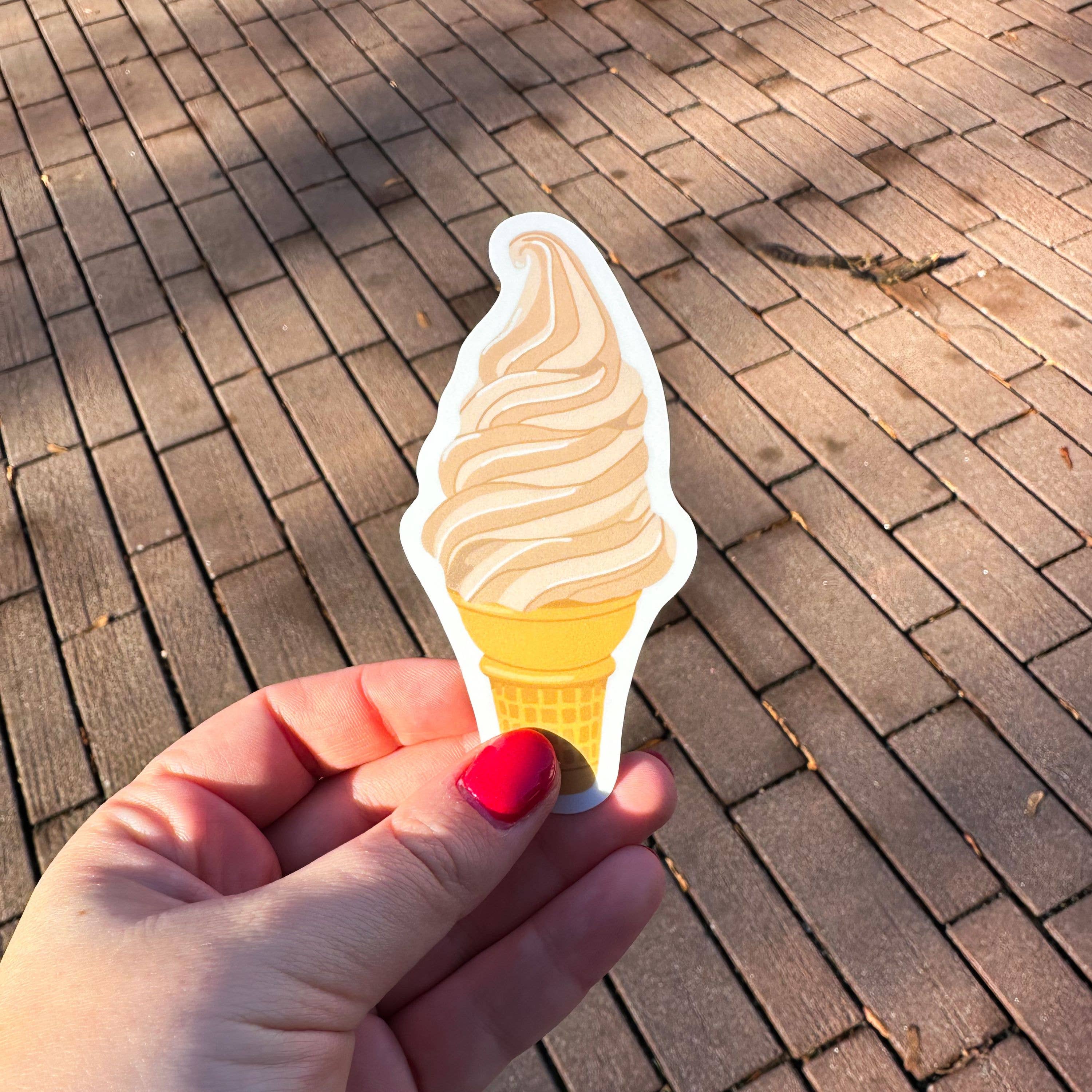 Soft Serve Ice Cream Sticker | Vermont Maple Creemee Sticker