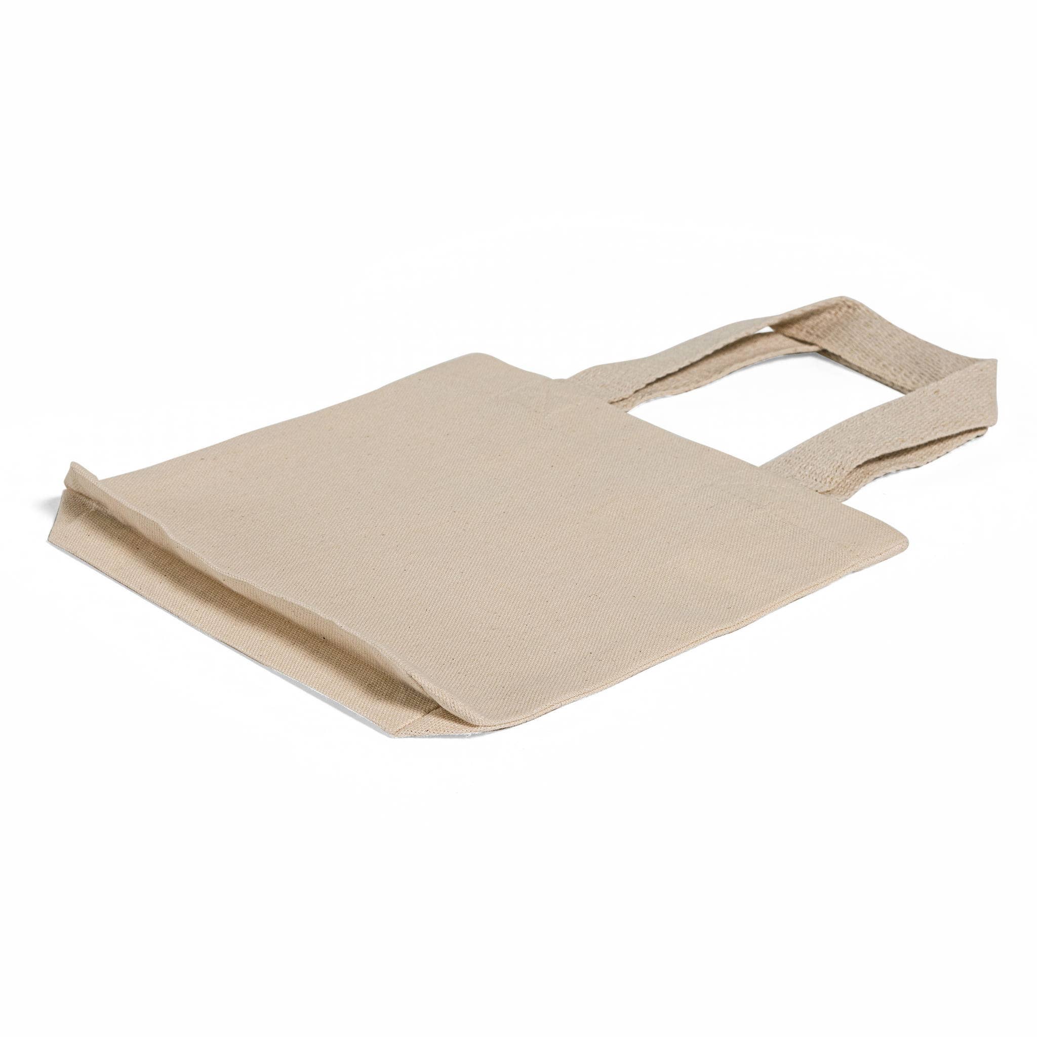 TBF Mini 8" Canvas Tote - TC208: Natural