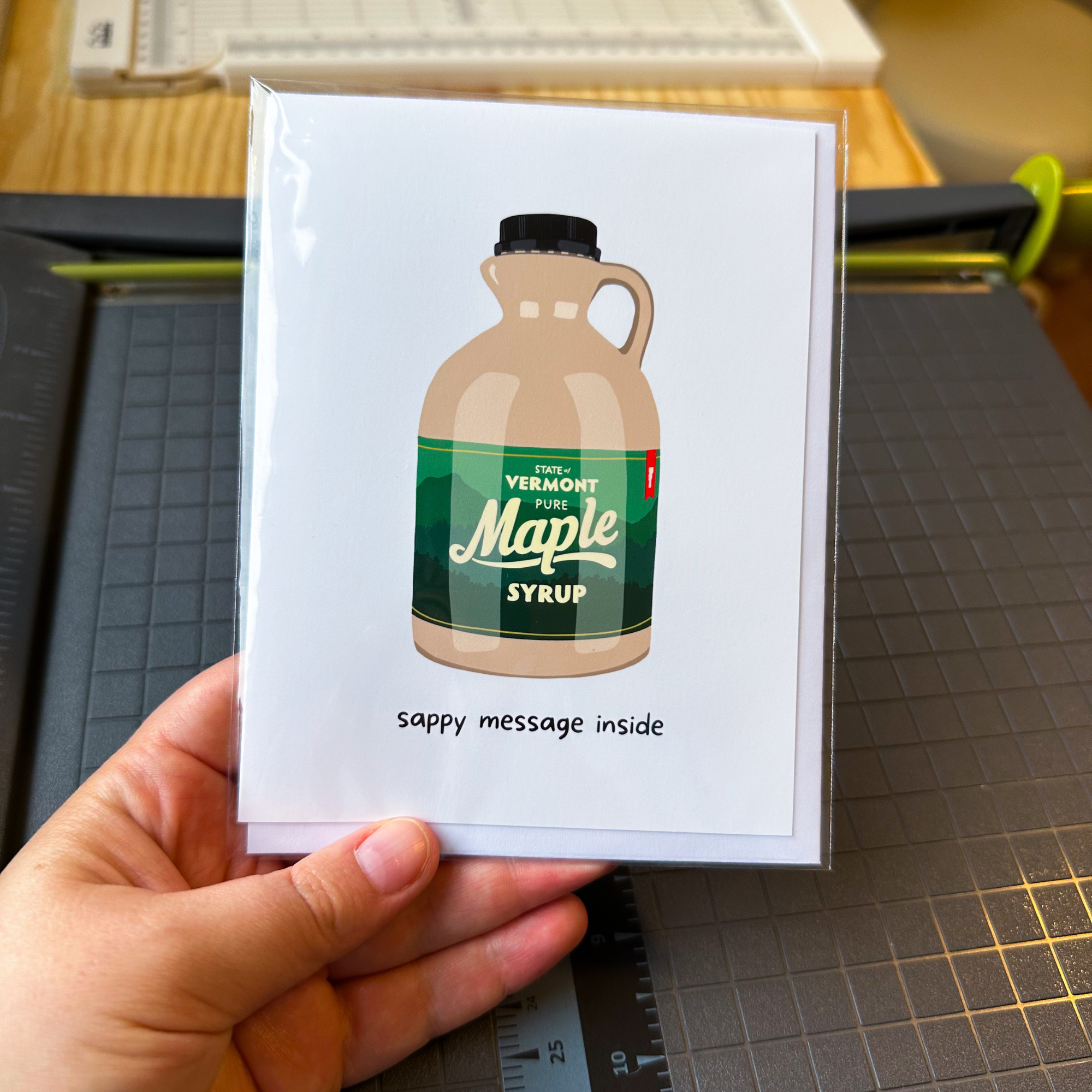 Sappy Message Inside Greeting Card
