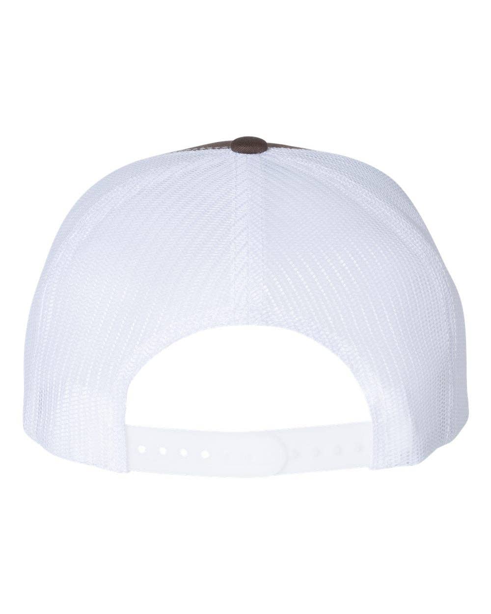 YP Classics®, Yupoong 6006 - Flat Bill Trucker Cap - 6006: Carolina Blue/White/Carolina Blue