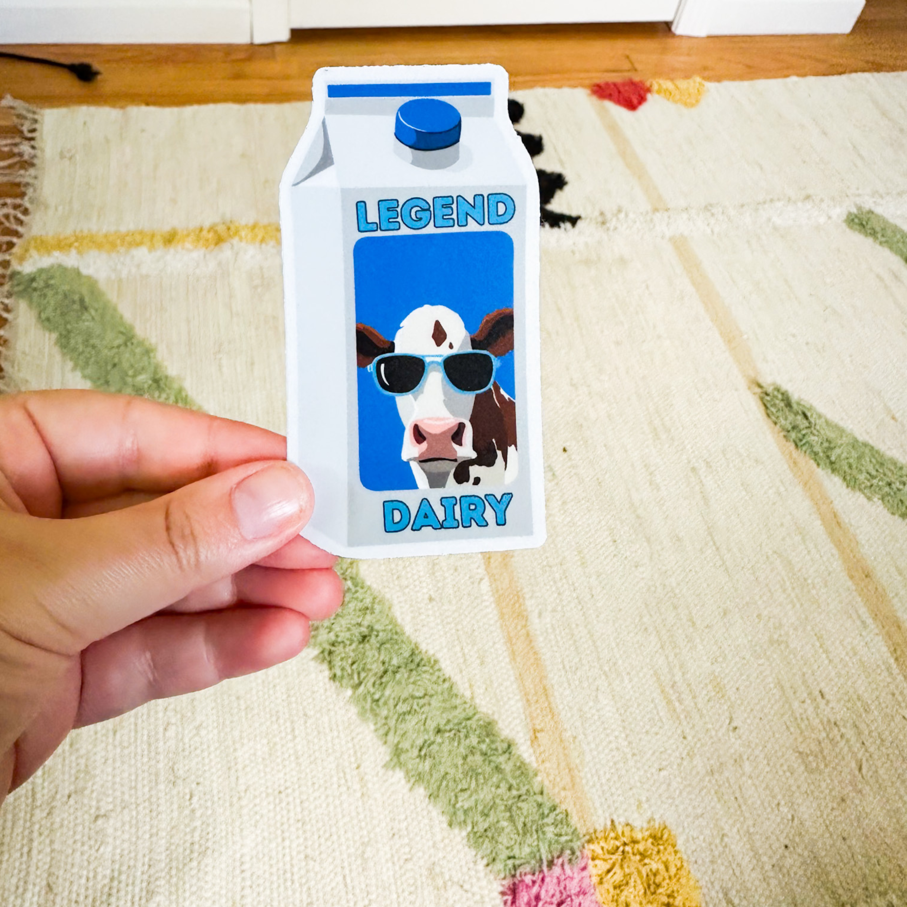Legend Dairy Cow Sticker