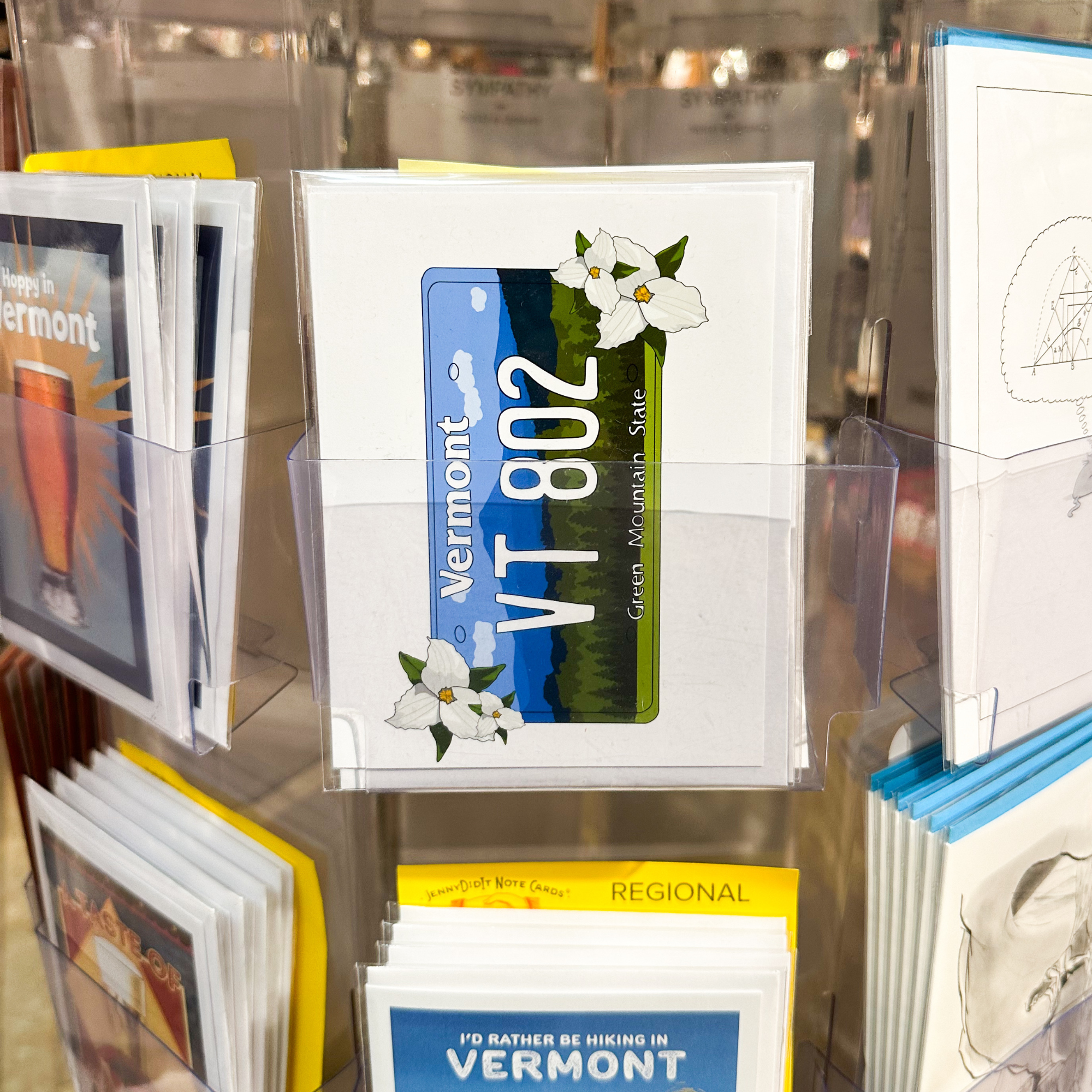 Vermont License Plate Greeting Card