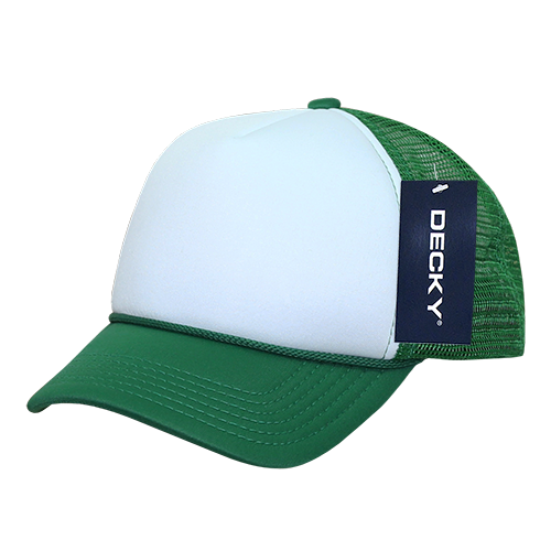 Decky 7010 - Kids, Youth Trucker Foam Hats, Mesh Back - 7010: Purple/White