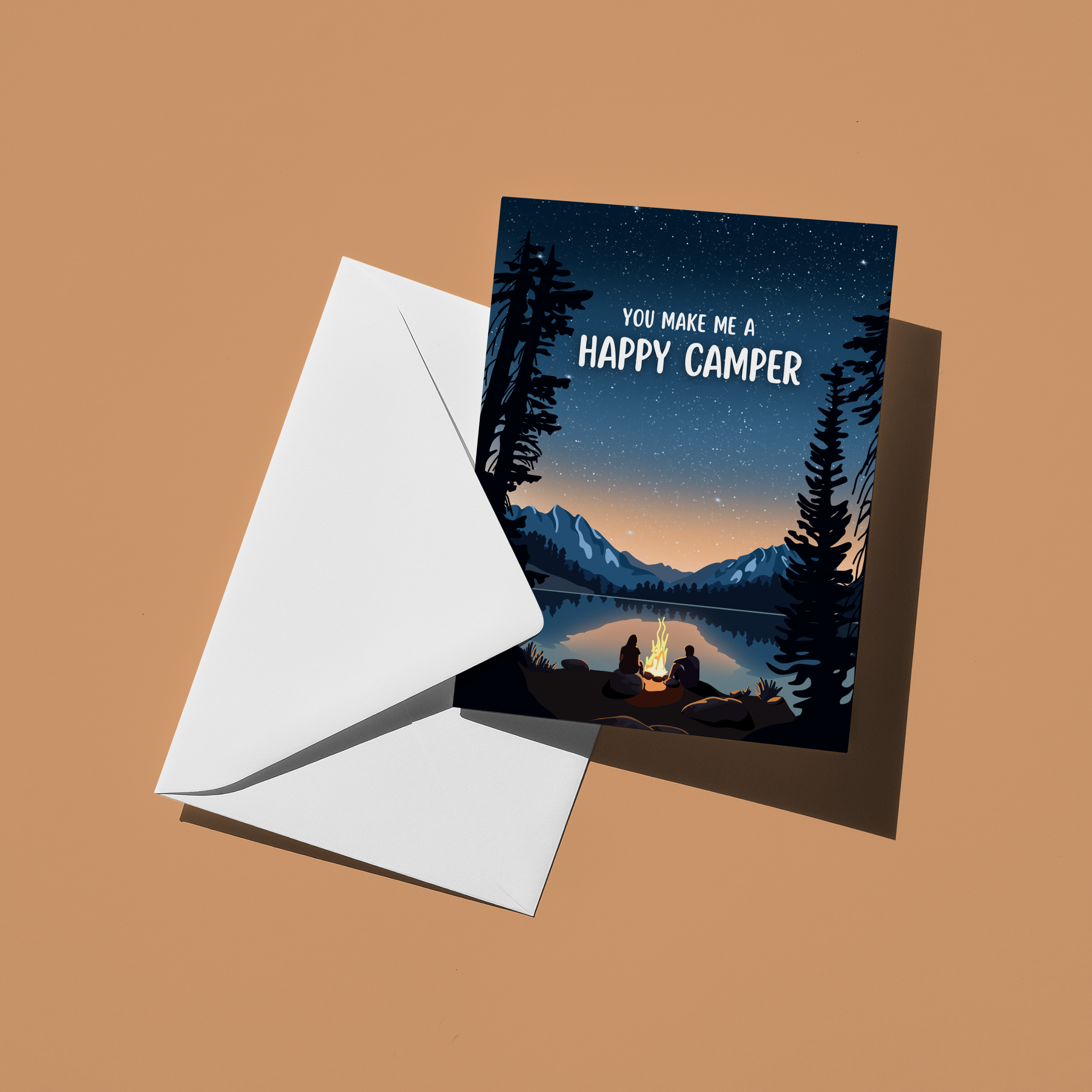 You Make Me a Happy Camper Greeting Card