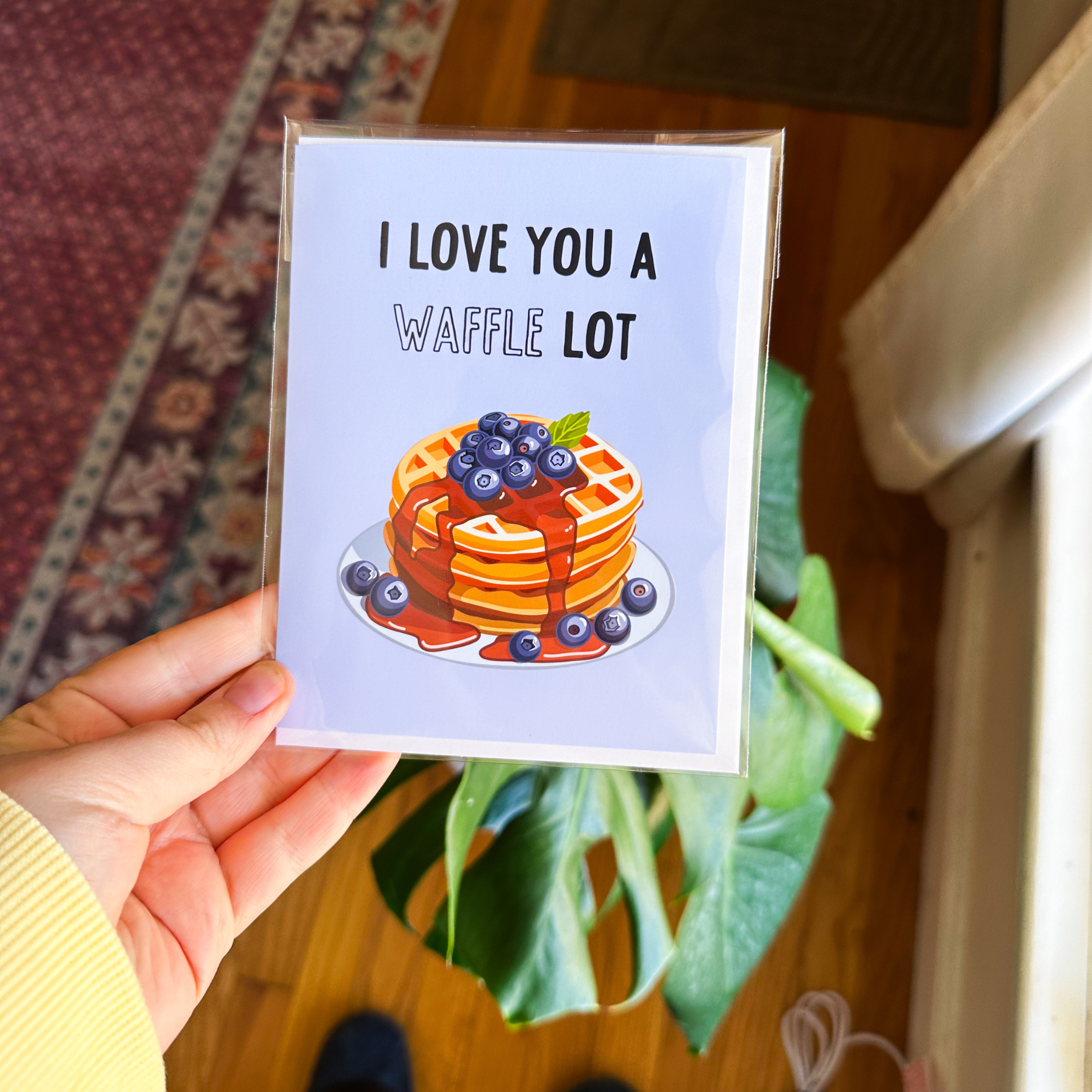 I Love You a Waffle Lot Greeting Card