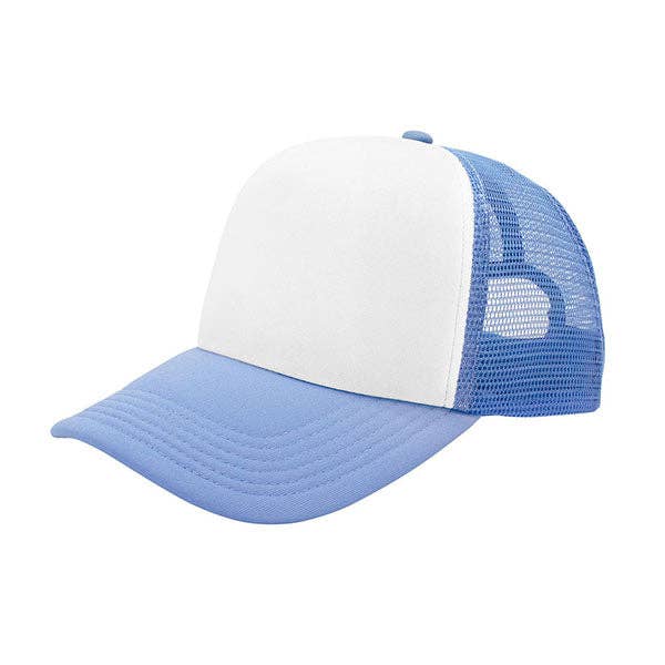 Mega Cap 6801C Summer Trucker Cap: WT-SKY-SKY