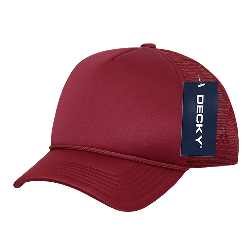 Decky 7010 - Kids, Youth Trucker Foam Hats, Mesh Back - 7010: Sky/White