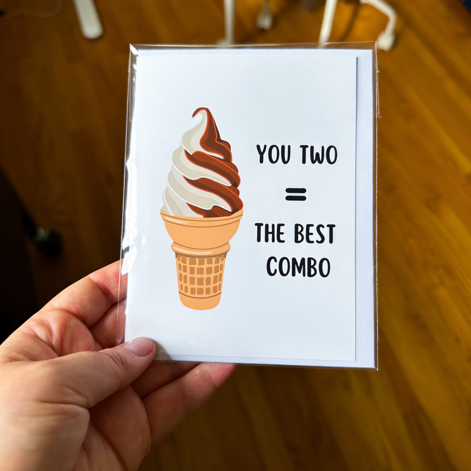 You Two Are the Best Combo | Wedding & Engagement Card