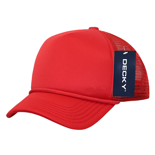 Decky 7010 - Kids, Youth Trucker Foam Hats, Mesh Back - 7010: Sky/White