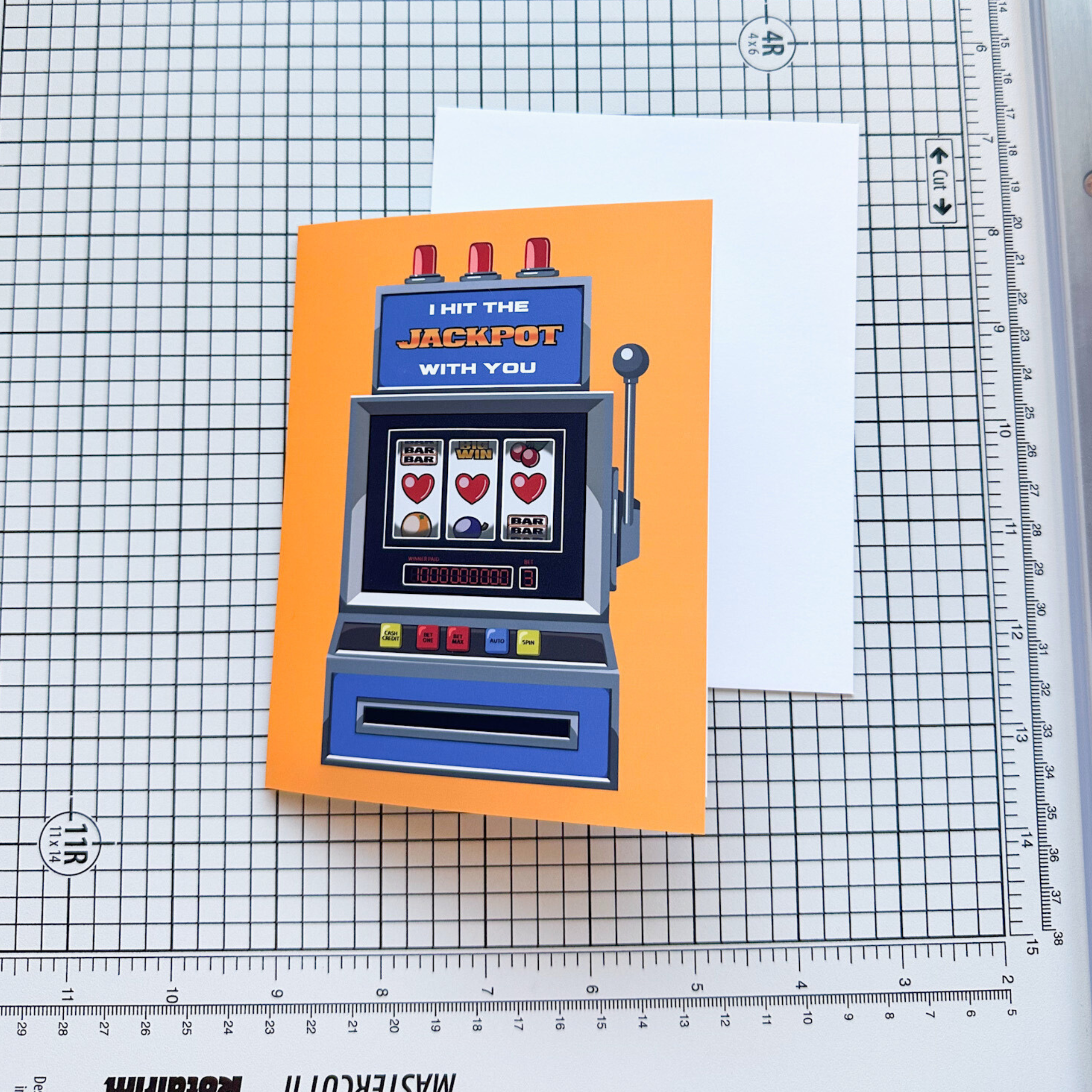 I Hit The Jackpot With You Greeting Card