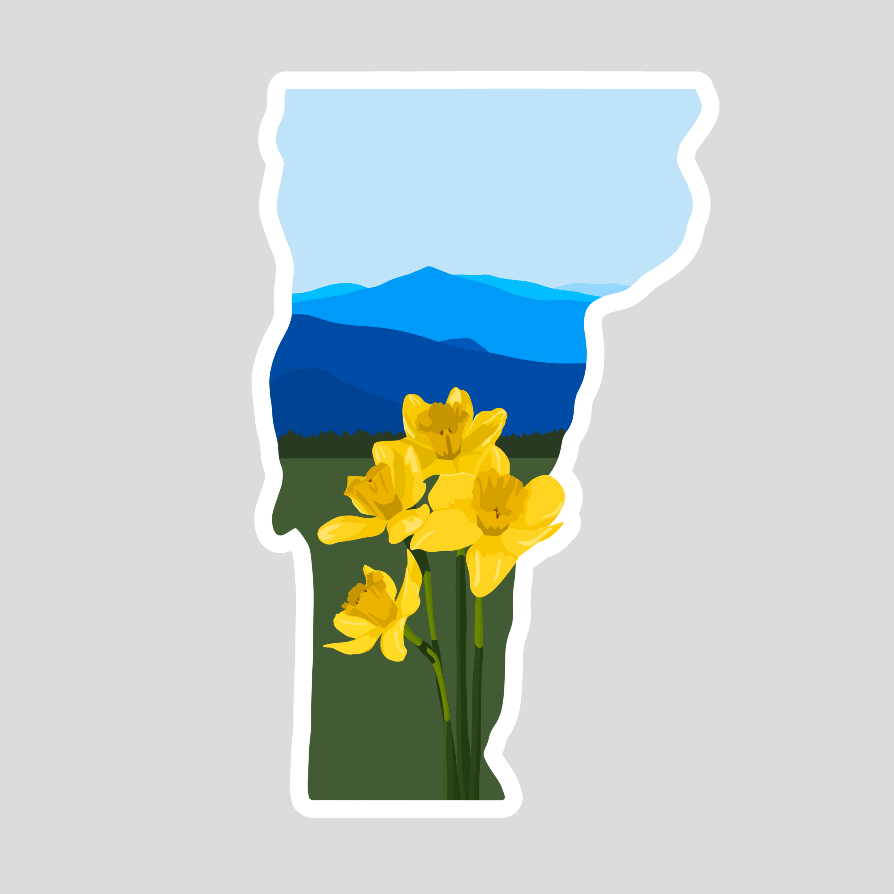 Vermont Spring Sticker