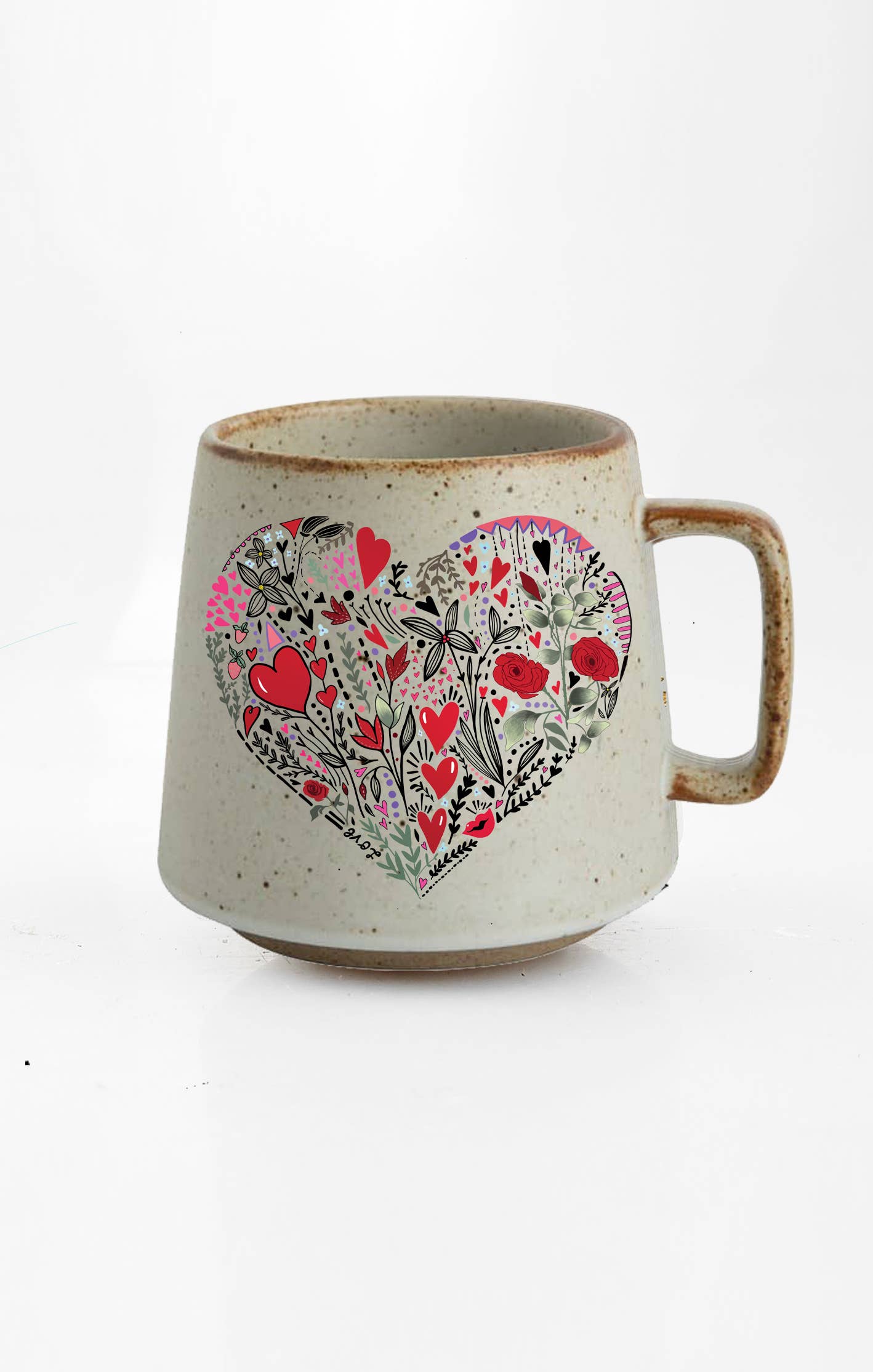 Heart Explosion Mug: No Coaster