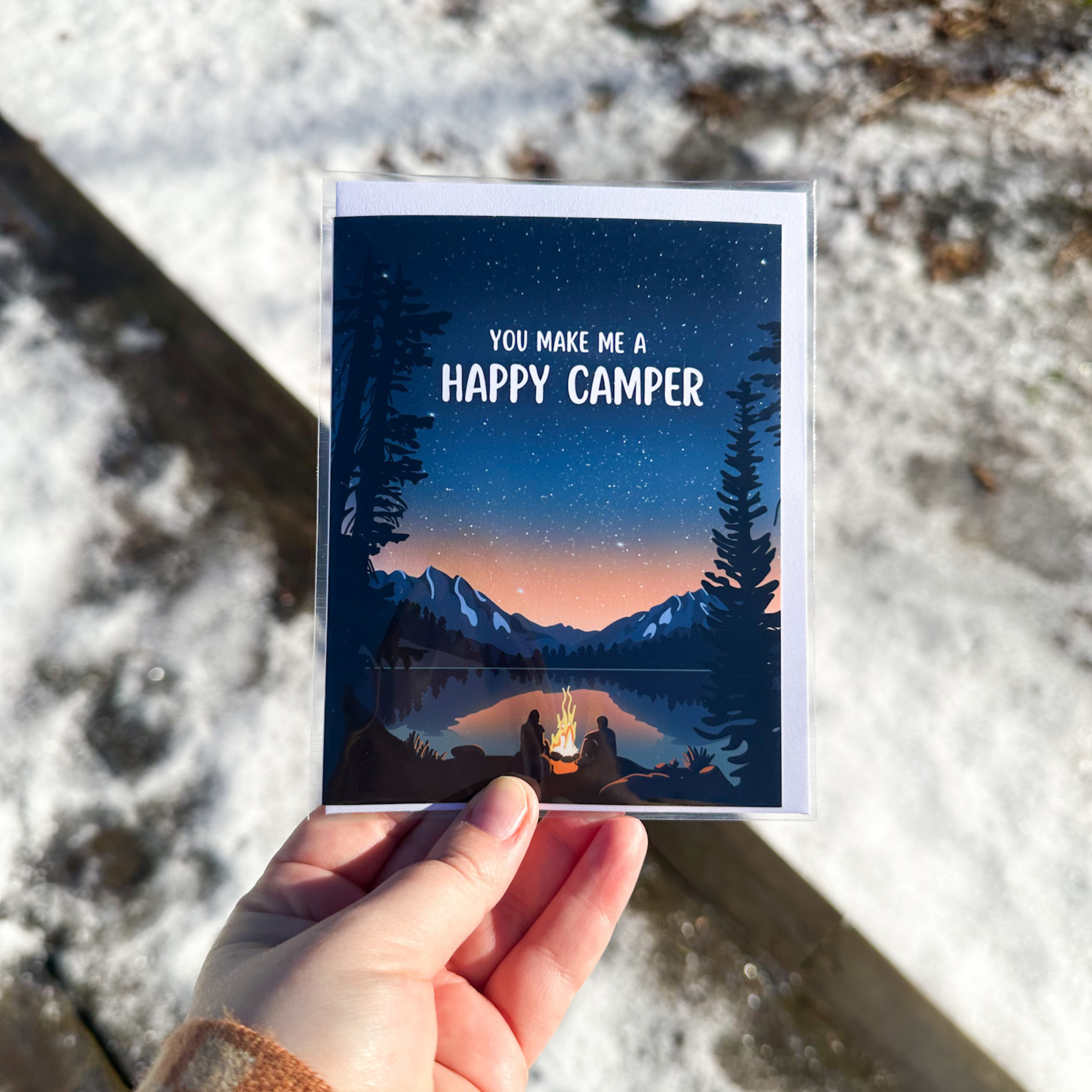 You Make Me a Happy Camper Greeting Card