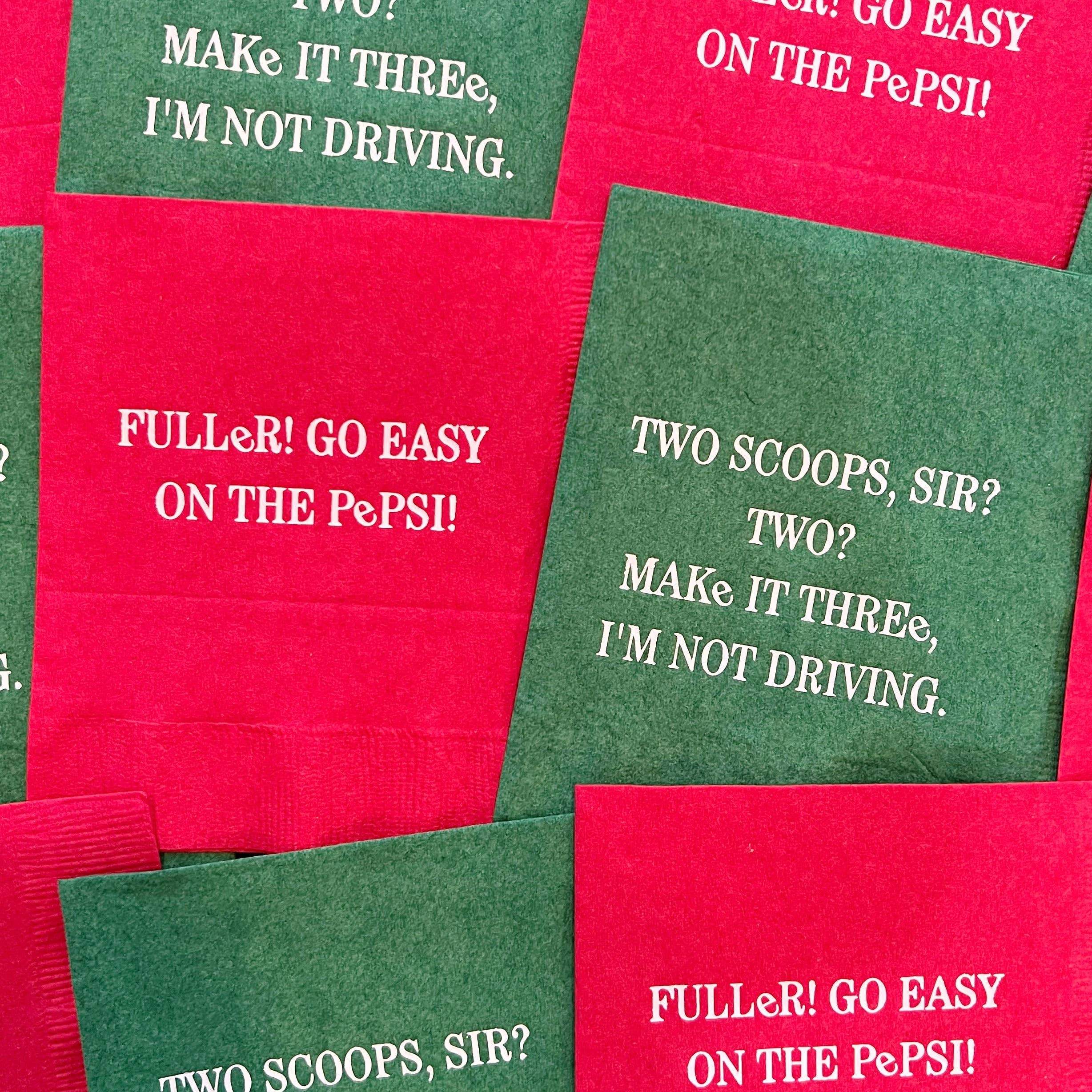 Fuller Go Easy on the Pepsi Napkins