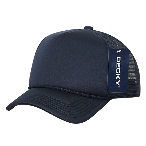 Decky 7010 - Kids, Youth Trucker Foam Hats, Mesh Back - 7010: Sky/White
