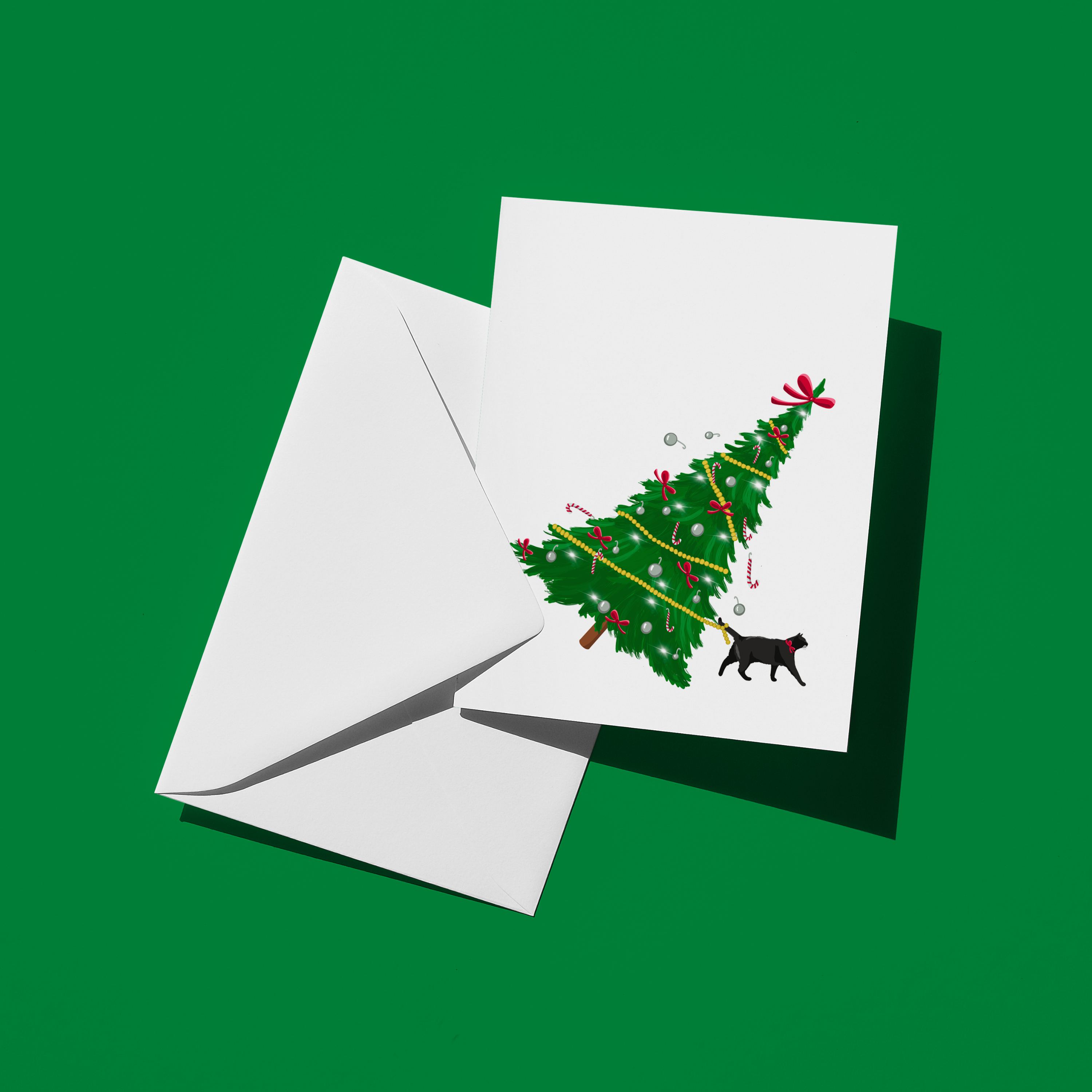 Christmas Cat Holiday Card