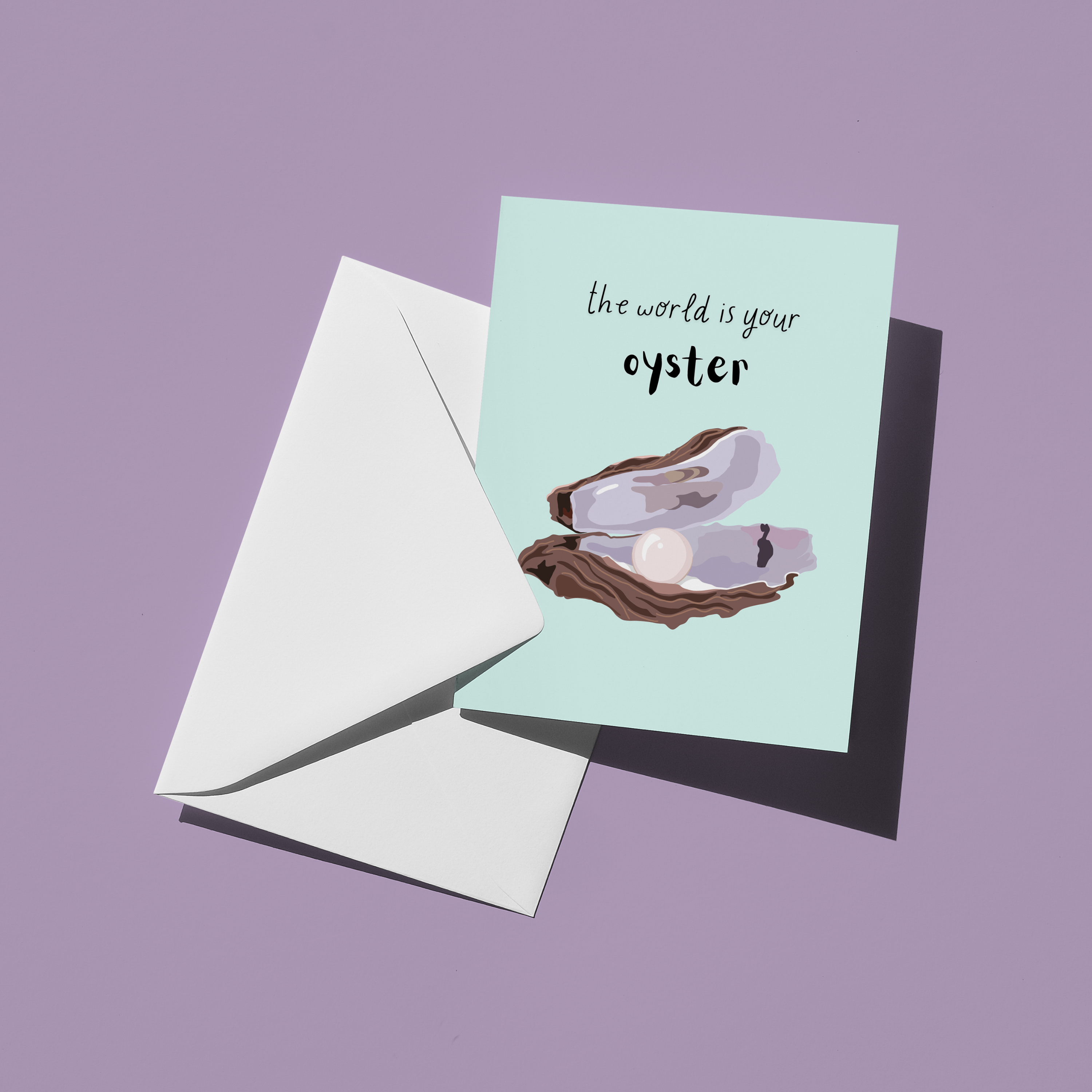 The World is Your Oyster Graduation Card