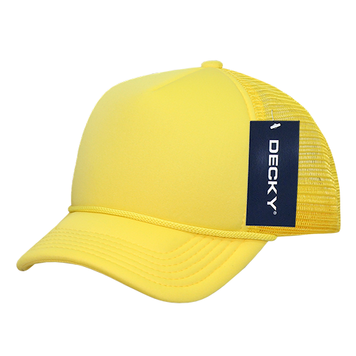 Decky 7010 - Kids, Youth Trucker Foam Hats, Mesh Back - 7010: Sky/White