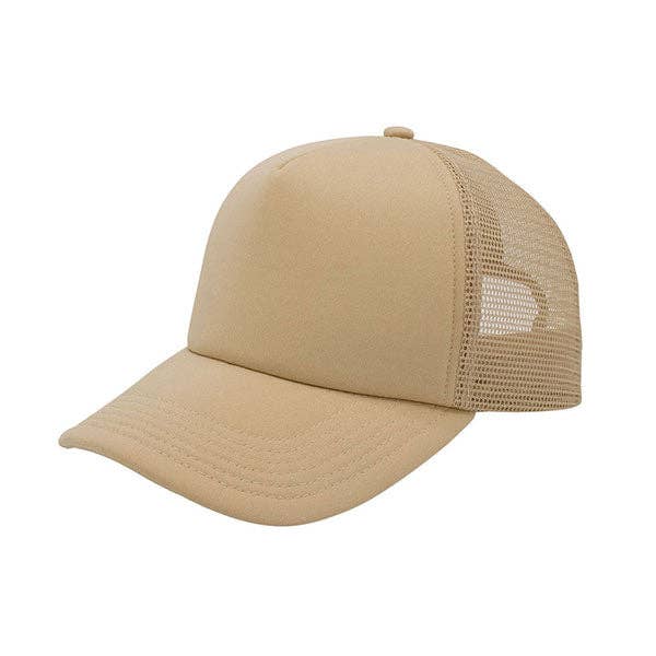 Mega Cap 6801C Summer Trucker Cap: WT-SKY-SKY