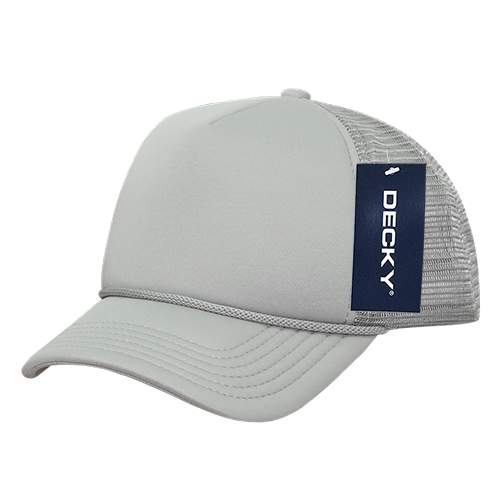 Decky 7010 - Kids, Youth Trucker Foam Hats, Mesh Back - 7010: Sky/White