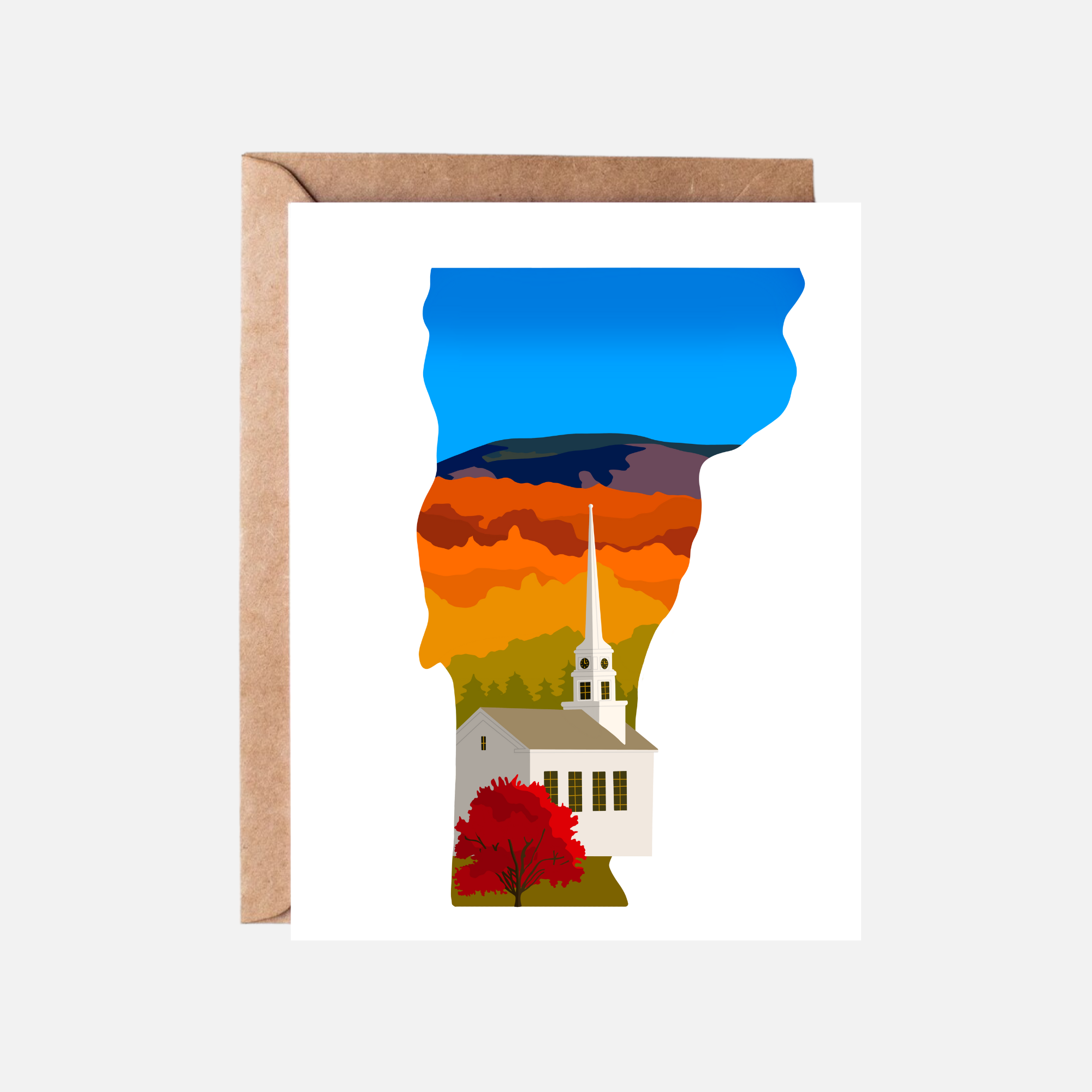 Vermont Fall Greeting Card