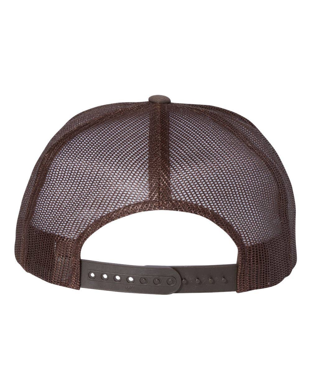 YP Classics®, Yupoong 6006 - Flat Bill Trucker Cap - 6006: Carolina Blue/White/Carolina Blue