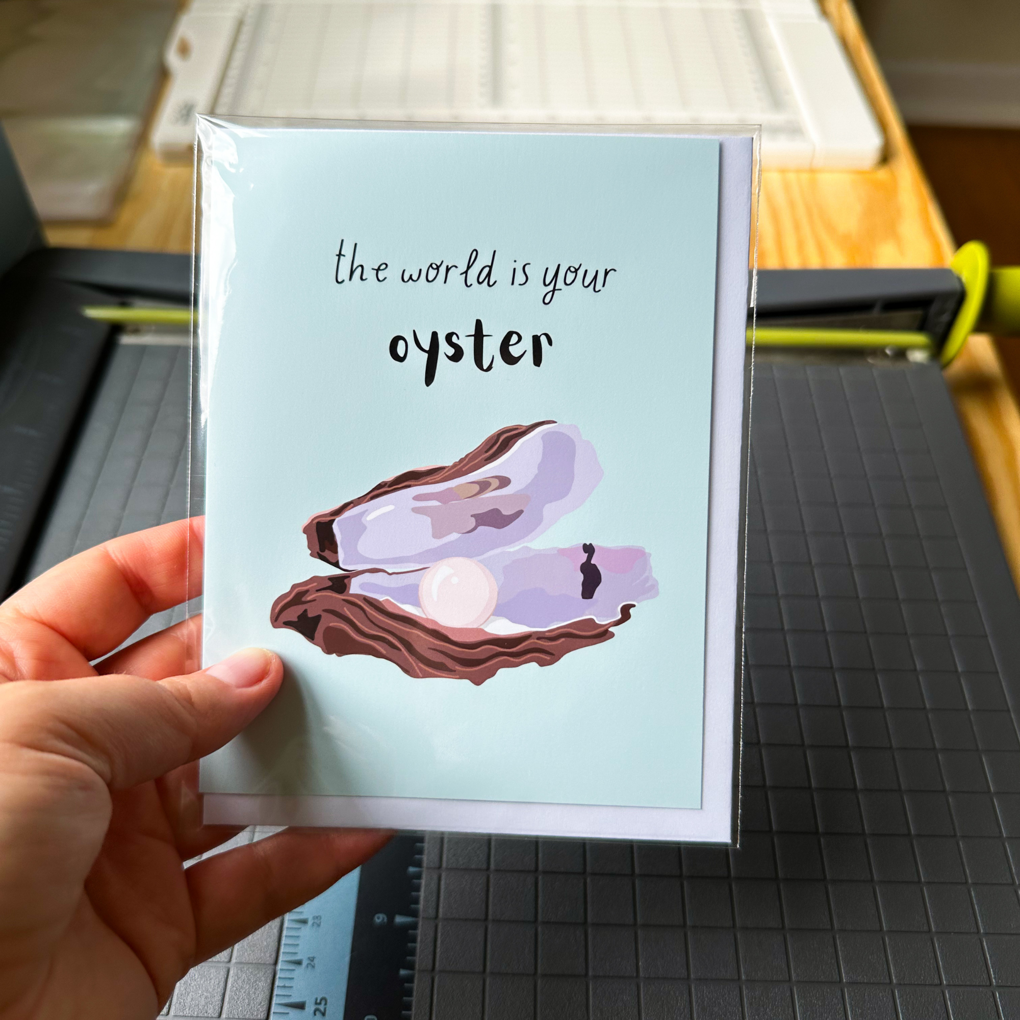 The World is Your Oyster Graduation Card