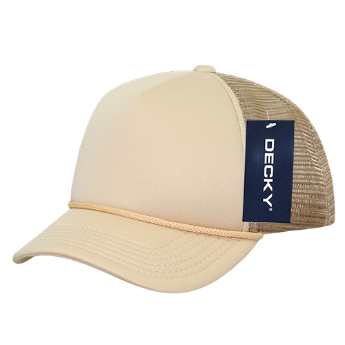 Decky 7010 - Kids, Youth Trucker Foam Hats, Mesh Back - 7010: Sky/White