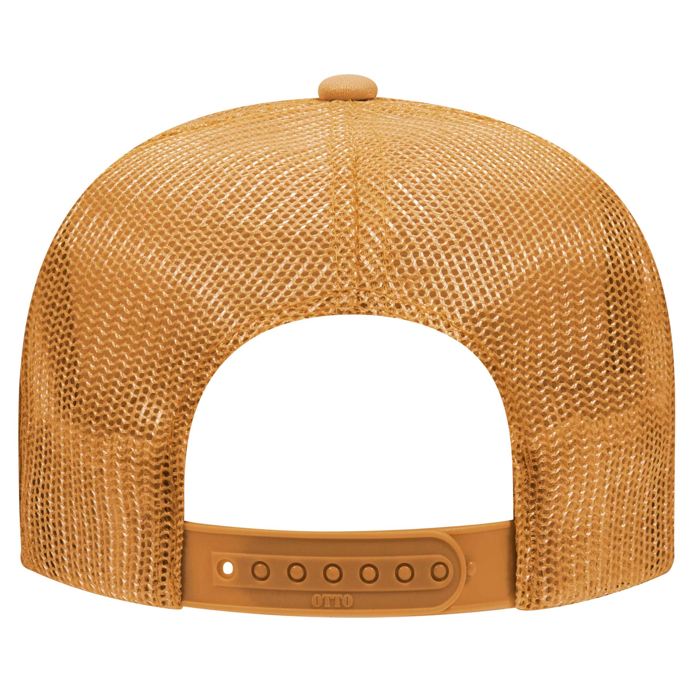 Otto 5-Panel High Crown Foam Trucker Hats, Mesh Back Cap - 39-165: Red/Wht/Ryl