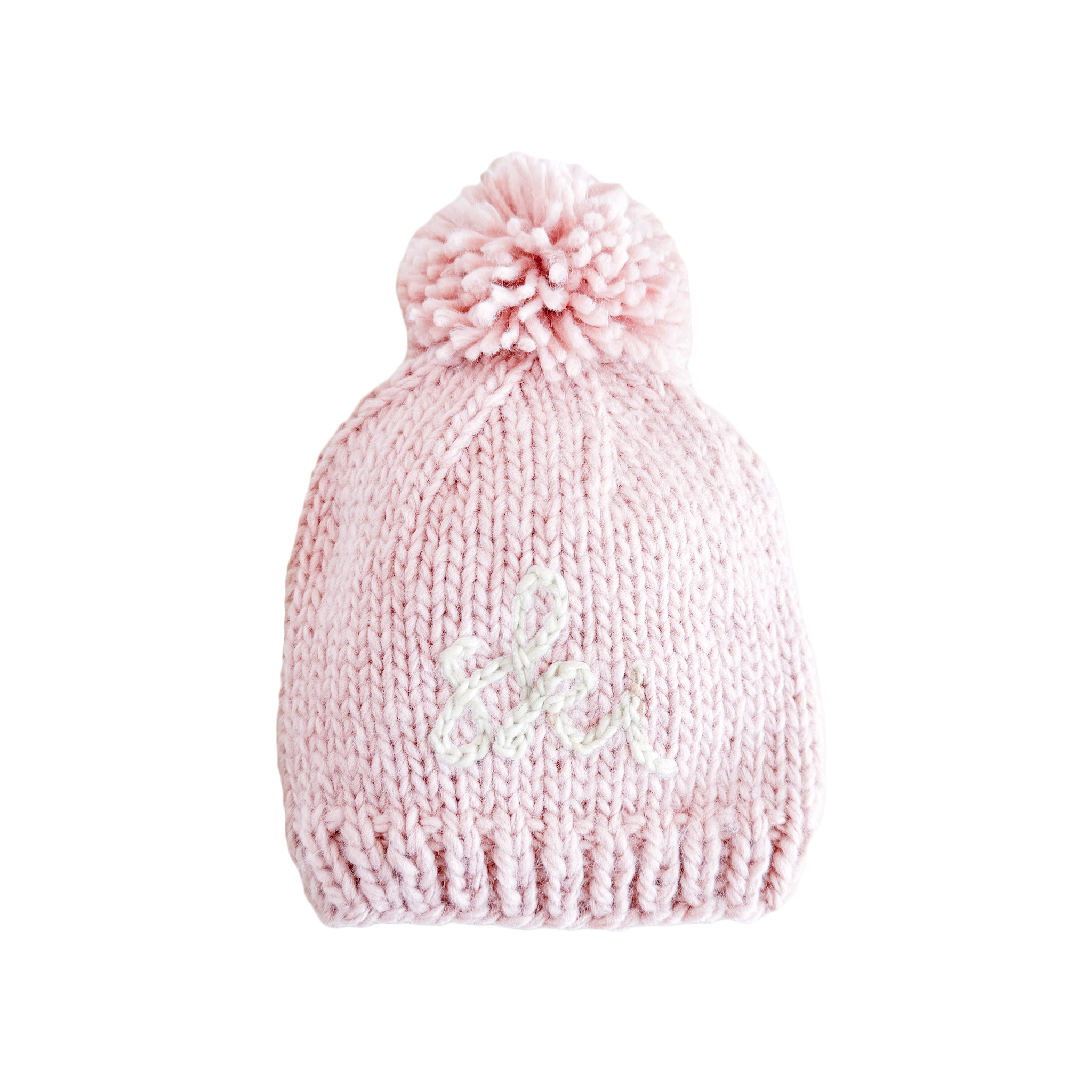 Ski Hat Knit Pink Pom Beanie Baby Kids Winter Snow: S; 6-24M